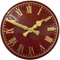 Hebden Bridge Outdoor Clock Service red dial