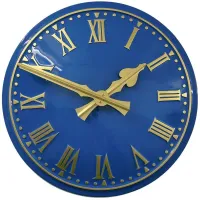 Hebden Bridge Outdoor Clock Service blue dial